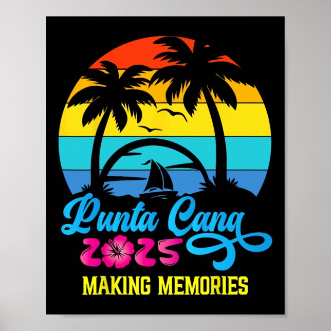 Punta Cana Familienurlaub 2025 Dominikanische Repu Poster (Vorne)