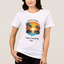 Punta Cana Familienurlaub passendes Familient-Shir Tri-Blend Shirt