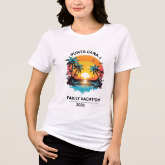 Punta Cana Familienurlaub passendes Familient-Shir Tri-Blend Shirt