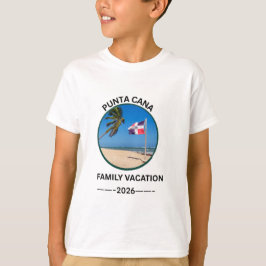 Punta Cana Familienurlaub T-Shirt Dominikanische R