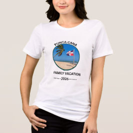 Punta Cana Familienurlaub T-Shirt Dominikanische R Tri-Blend Shirt
