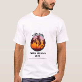 Punta Cana Familienurlaub Tropischer Strand Sonnen T-Shirt