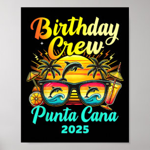 Punta Cana Geburtstagsreise 2025 passende Gruppenf Poster