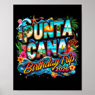 Punta Cana Geburtstagsreise 2026 Erinnerungen scha Poster