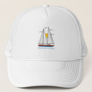Punta Cana Küste Nautical Segelschiff Truckerkappe