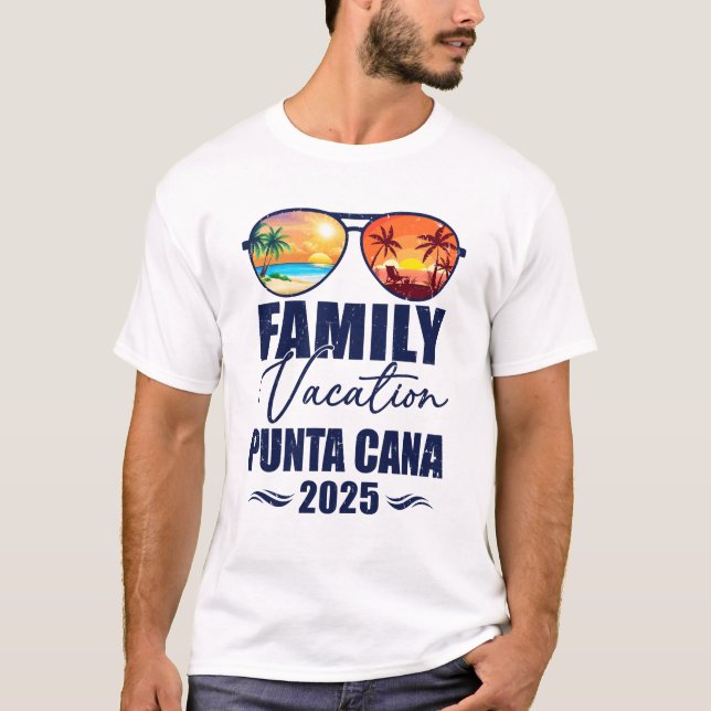 Punta Cana Matching Family Vacation 2025 Mich T-Shirt (Vorderseite)