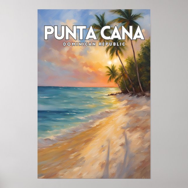 Punta Cana Travel Art Poster (Vorne)