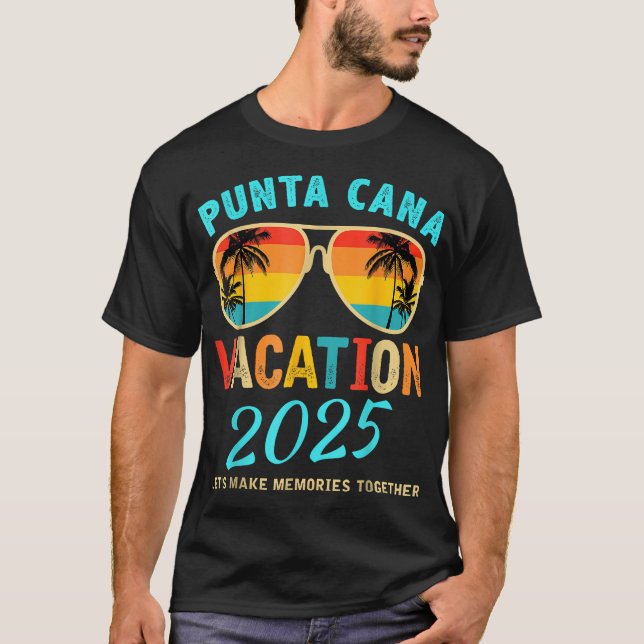 Punta Cana Trip 2025 Beach Vacation Summer T-Shirt (Vorderseite)