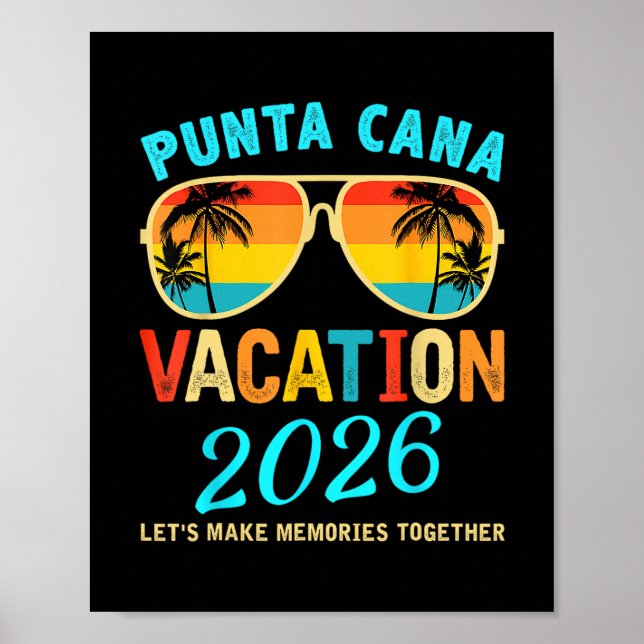 Punta Cana Trip 2026 Beach Vacation Summer Hollida Poster (Vorne)