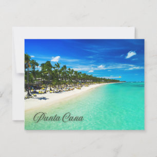Punta Cana Tropical Sandy Beach Resort View Postkarte