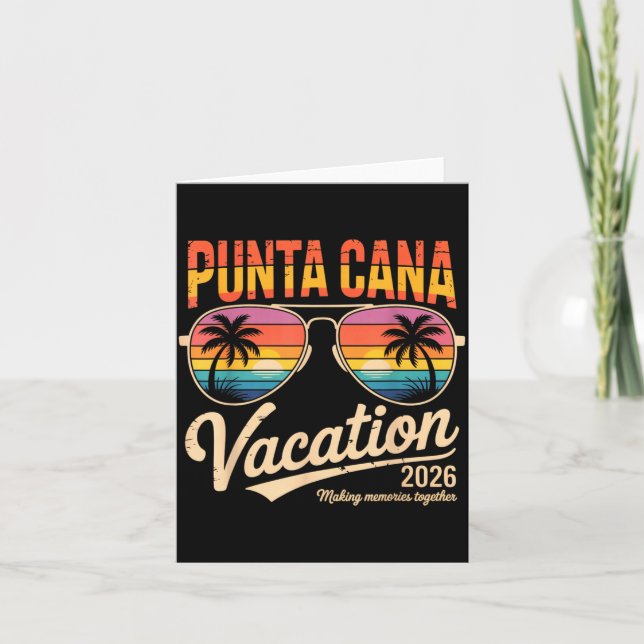 Punta Cana Vacation 2026 Making Memories Summer Be Karte (Vorderseite)