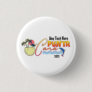 Punta Cana Vacation Beach Familie passend Button