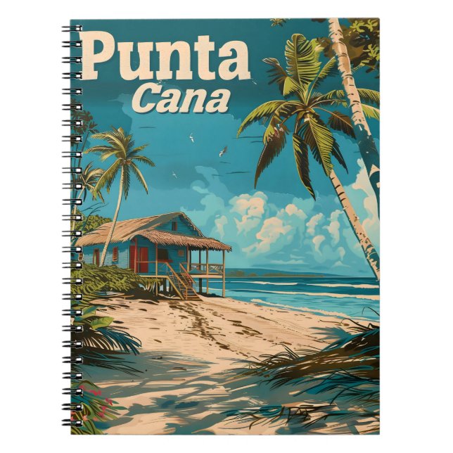 Punta Cana Vintage Notizblock (Vorderseite)