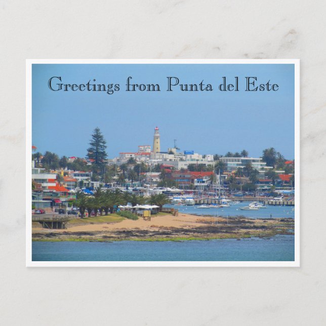 punta del este Grüße Postkarte (Vorderseite)