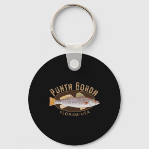 Punta Gorda Florida Angelnden Souvenir Schlüsselanhänger