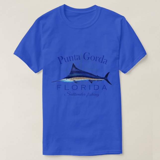 Punta Gorda Florida Sailfish Billfish Saltwater Fi T-Shirt (Design vorne)