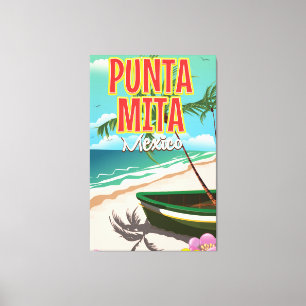 Punta Mita mexikanisches Reiseplakat Leinwanddruck