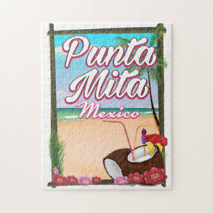 Punta Mita, Mexiko Strand Reiseplakat Puzzle