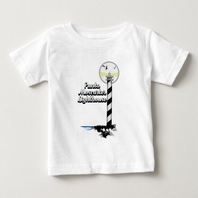 Punta Moscarter Lighthouse Baby T-shirt (Vorderseite)