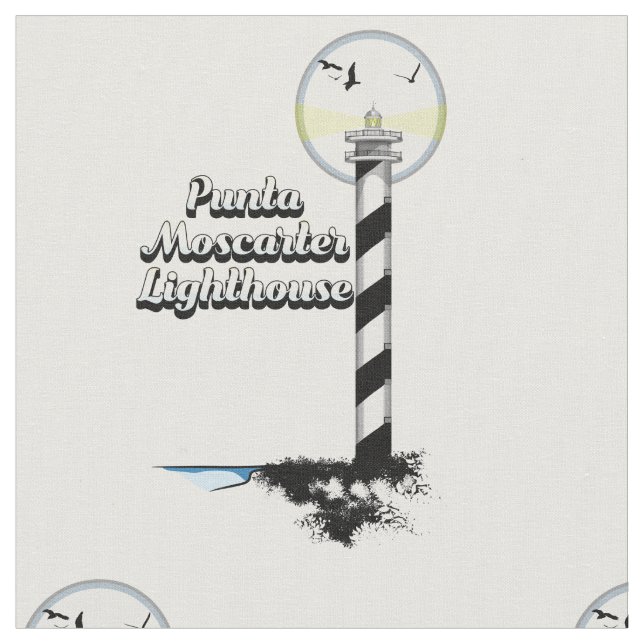 Punta Moscarter Lighthouse Stoff (Nahaufnahme)