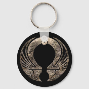 Punto Omega - Logo-runder Schlüsselanhänger