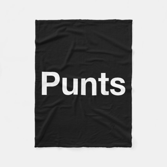 Punts Funny Shirt, Punts Funny Saying Quote Shirt, Fleecedecke (Vorderseite)