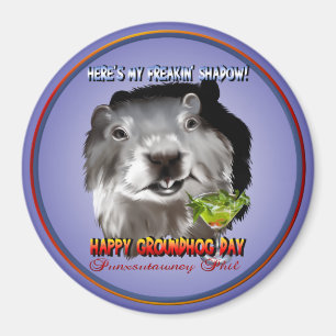 Punxsutawney Phils Schatten-Magnet Magnet