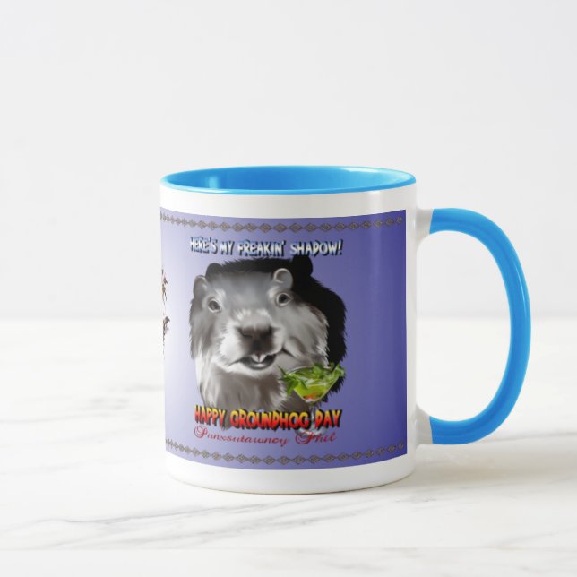 Punxsutawney Phils Schatten-Tasse Tasse (Rechts)