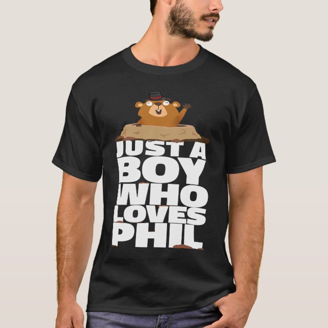 Punxsy Phil's Cute Groundhog Day Holiday Idea for  T-Shirt (Vorderseite)