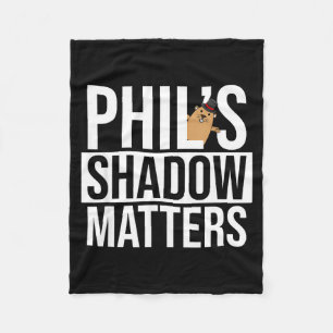 Punxsy Phils Süßer Tag des Murmeltieres Schatten S Fleecedecke