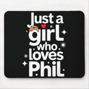 Punxsy Phils Süßes Groundhog Day Urlaubsdesign Für Mousepad