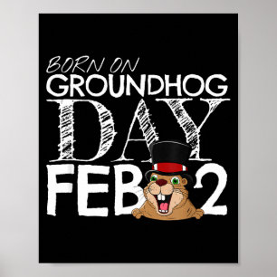Punxsy Phils Tag der Murmeltiere 2. Februar Jungen Poster