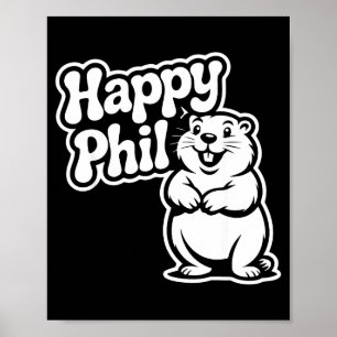 Punxy Phils süßes Murmeltiertag-Kostüm 2. Februar Poster