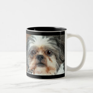 PUP AUF EINER CUP Lhasa Apso Toy Dog Geschenkidee  Zweifarbige Tasse