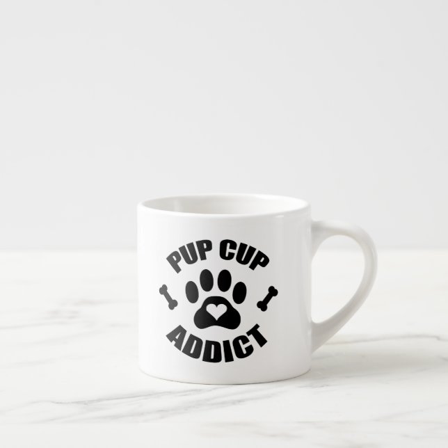 Pup Cup Addict Paw Print Espressotasse (Rechts)