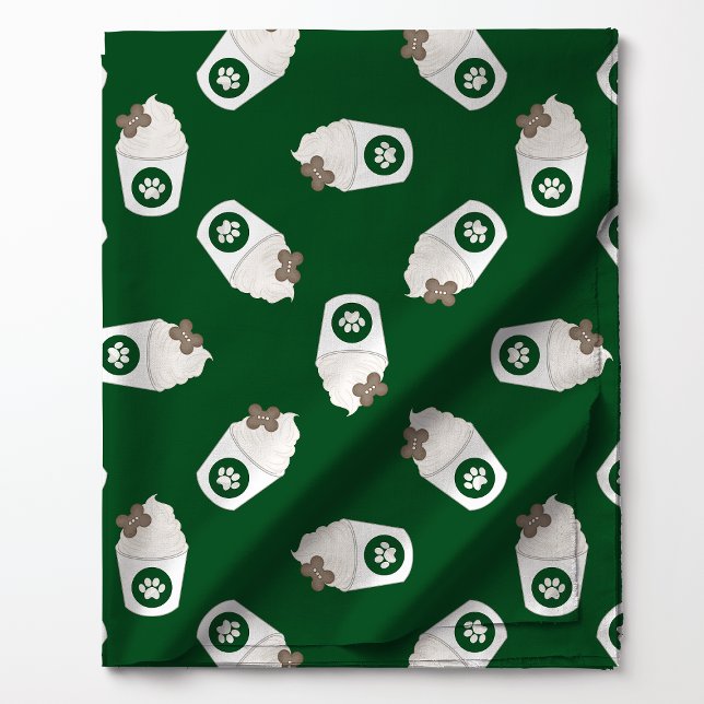 Pup Cups auf Grün Stoff (Von Creator hochgeladen)