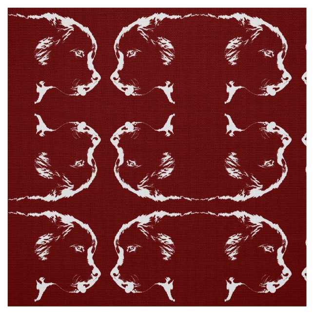 Pup Fabric Fabric Puppy Dodge Pattern Stoff (Muster)