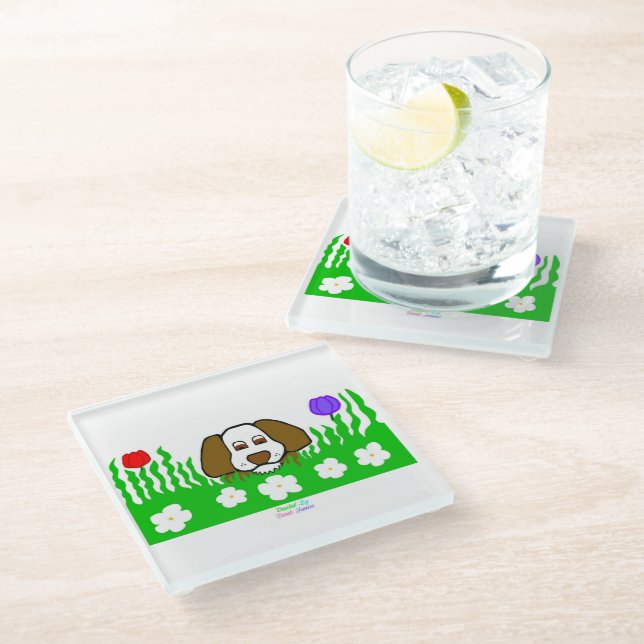 Pup N Play Glass Untersetzer (Schrägansicht)