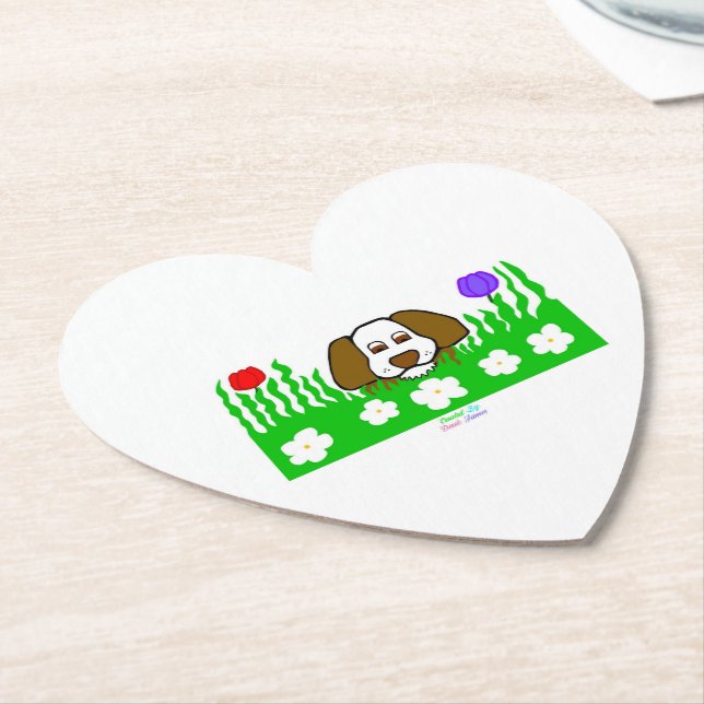 Pup N Play Heart Paper Untersetzer (angewinkelt)