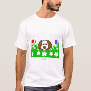 Pup N Play Herren Weißes Basis T-Shirt