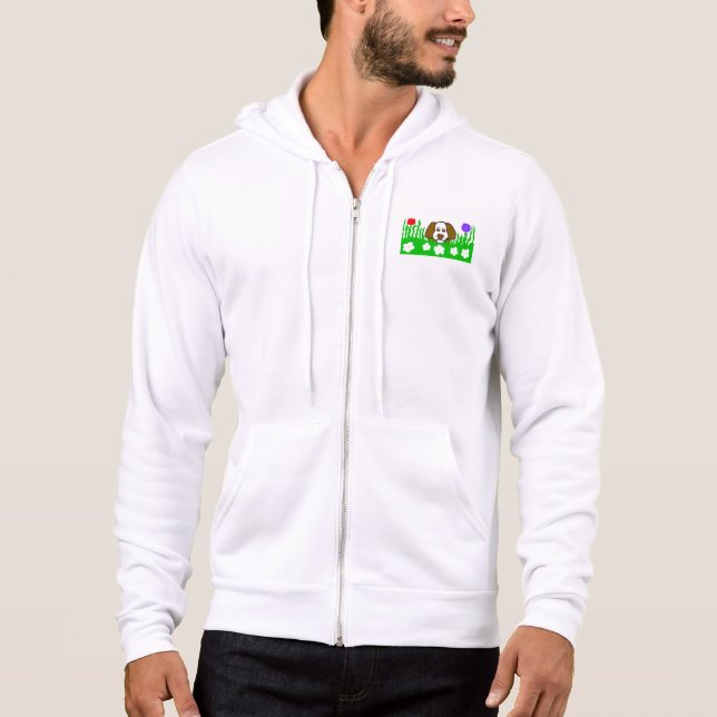 Pup N Play Men Bella+Leinwand Full-Zip Hoodie (Vorderseite)