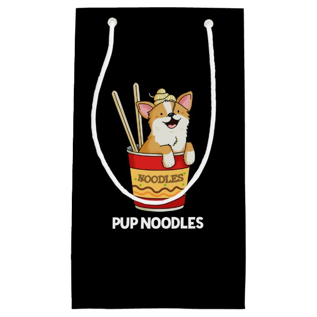 Pup Noodles Funny Cup Noodles Puff Dark BG Kleine Geschenktüte (Vorderseite)