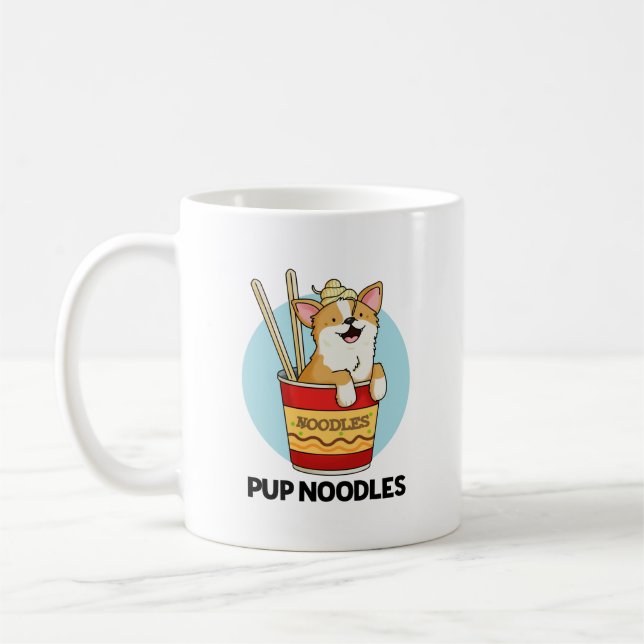 Pup Noodles Funny Cup Noodles Puff Kaffeetasse (Links)