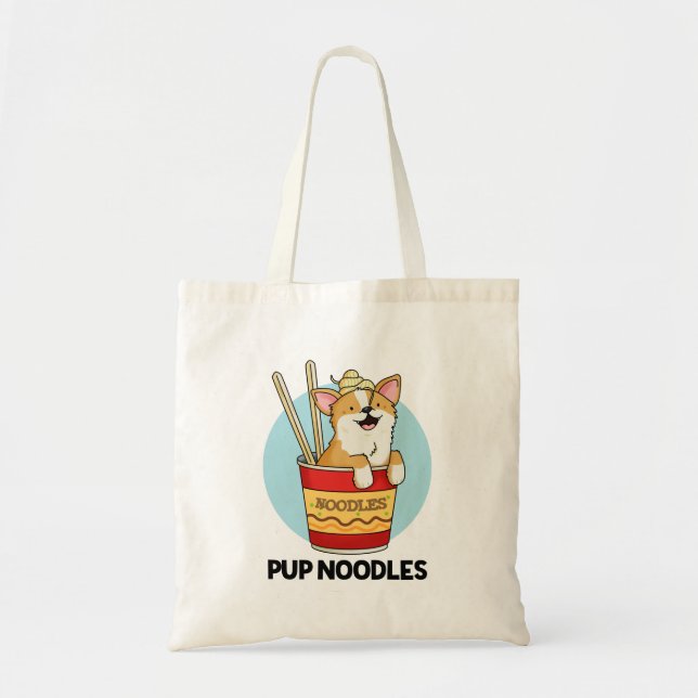 Pup Noodles Funny Cup Noodles Puff Tragetasche (Vorne)