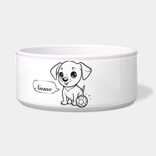 "Pup Toons Bowl"? 🐶 🖤 🤍 Napf