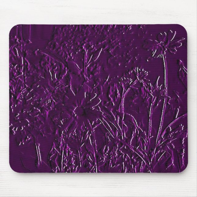 Pupelbildhauer-Blume - Solid-Design Mousepad (Vorne)