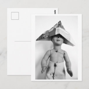 Puppe mit Papierhut - Jack Postkarte