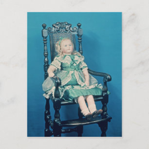 Puppe, wahrscheinlich von Charles Marsh, 1865 Postkarte