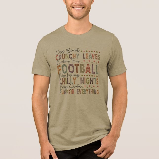Puppen alles Fußball, Chilly Night Tri-Blend Shirt (Vorderseite)
