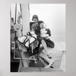 Puppen auf Plattform, Zwanzigerjahre Poster